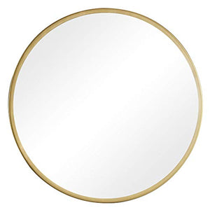 Specchio specchio da bagno, specchio cosmetico rotondo a parete, specchio d'argento ad alta definizione antipolvere e antideflagrante, specchio d'argento senza rame, cornice in lega di alluminio