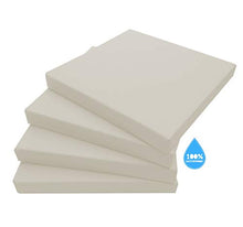 ECOPELLE Beige Cuscino da Giardino per Esterni mis.50X50X sp. 5 cm Set di pz.4 Universale per Poltrona,Salotto,SALOTTINO,Divano,DIVANETTO Rattan/MIDOLLINO Tessuto IDROREPELLENTE - Made in Italy-