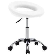 vidaXL Sedia da Lavoro con Ruote Poltrona Uffico Girevole Poltroncina Seduta Sedia Mobili Studio Seggiola Arredamento Bianca in Similpelle