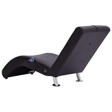 vidaXL Sdraio Massaggio con Cuscino Ergonomica Imbottita Comoda Design Moderno Funzione Massaggio Lettino Chaise Longue Poltrona Marrone in Similpelle