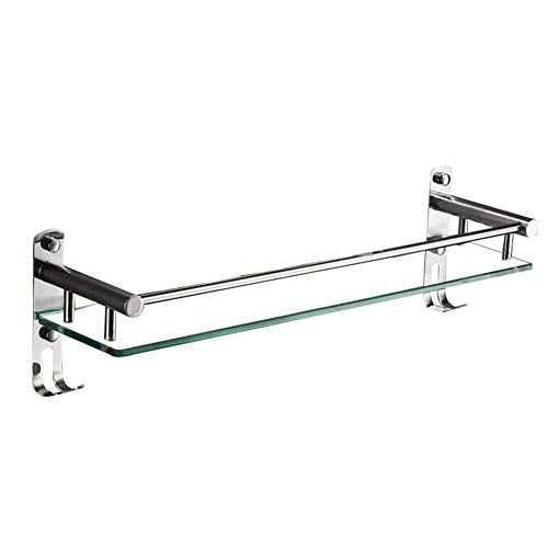 NHLBD Mensola da Bagno, mensola portaoggetti - Bagno Rack, Compatto Rack di stoccaggio rettangolari for Cucina partizione da Bagno (Dimensioni: 60cm) (Size : 50cm)