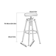 HMM Metallo Sgabello da Bar Verde/Rosa, Sgabelli Bar Regolabile in Altezza Girevole,sedie da Bar Rotondo in Velluto, 70-90 Cm, Gambe in Metallo Dorato, con Piedino Antiscivolo