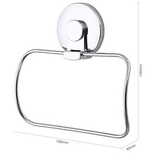 Uten Porta asciugamani ad anello ventosa quadrato in acciaio inox, stile moderno