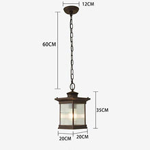 N/Z Home Equipment Vintage Brown Outdoor/Indoor Aluminum/Glass Adjustable Height Balcony Waterproof Garden Ip23 Terrace Pavilion Frame Grape E27 Lantern Easy to Tall