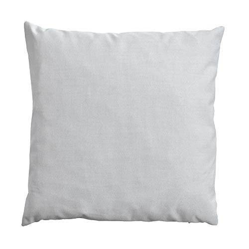 Qush - Cuscino da esterno Sunbrella Silver Grey, idrorepellente, non scolorisce, resistente alle macchie, resistente alla muffa, cuscino decorativo per salotto da giardino