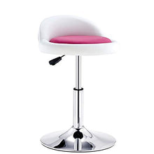 Ljings Sgabelli da Cucina Sedie da Pranzo, Sgabello da Bar Girevole Regolabile di semplicità Moderna, con Schienale Arrotondato E Base Cromata,E