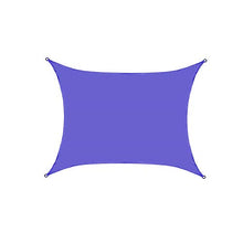 VOXKELY Vela Ombreggiante Rettangolare, Vele Parasole da Giardino, Tenda A Vela, Protezione Raggi UV Vela Tenda, Impermeabile E Resistente, per Esterni, Cortile, Giardino (3m*5m,Blu)
