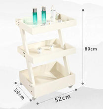 Carrelli portaoggetti Organizzatore del carrello di rotolamento di 3 file, carrello di bellezza del carrello di bellezza del carrello di bellezza del salone di bellezza del salone di bellezza Carrello