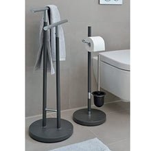 kela 22230, Portasciugamani, 2 Bracci, Antiruggine, Metallo, 92,5 cm di Altezza, Sinerio', Antracite, Metal, Anthracite, One Size