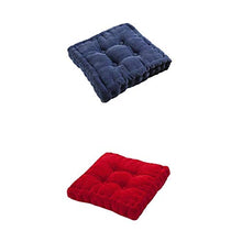 joyMerit 2Pcs Design Home Car Sofa Office Square Seat Chair Accogliente Cuscino (Blu + Rosso)