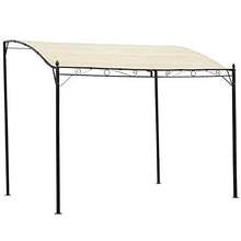 Gazebo 3 x 2,5 m Pieghevole Esterno Pergola Impermeabile Tenda da Gazebo Pergolato Crema Giardino