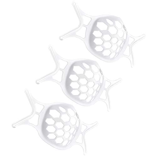 Artibetter 3Pcs Staffa di Supporto per Viso 3D Telaio di Supporto Interno Staffa Interna in Silicone Traspirante per Creare più Spazio per Respirare Supporto Universale per Rack Durevole con