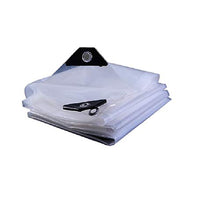 Tela da Vela Trasparente Piante Antipioggia Panno Capanno Balcone Impermeabile incatramata Auto Camion Tarp Visibile (Color : Clear, Size : 2X2m)