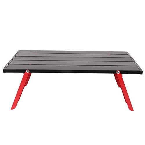 Asixxsix Tavolo da Spiaggia Portatile, Tavolo da Barbecue con Custodia, tavolino Pieghevole da Campeggio Ultraleggero, scrivania da Campeggio per Barbecue all'aperto, Escursionismo e Pesca in