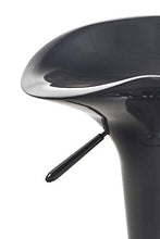 CLP Set 2 Sgabelli Design Saddle in Plastica I Coppia Sgabelli Cucina con Poggiapiedi I Sedie Regolabili Alt 60-81 CM, Colore:Grigio
