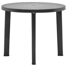 Qnotici Tavolo da Giardino in Materiale plastico Stile Moderno, Tavolo da Giardino per Il Tempo Libero all'aperto, Tavolo da Giardino per riunioni di Famiglia 89 x 72 cm  Antracite