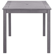 FAMIROSA Tavolo da Giardino Grigio Slavato 140x80x74 cm in Legno Acacia