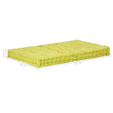 Festnight Cuscino per Pallet e Pavimento in Cotone Cuscino Sedile per Divano 120x80x10 cm per Arredamento da Giardino Colore Azzurro/Blu Chiaro/Verde/bordò/Grigio