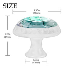 4 pcs White Cabinet Knobs for Kitchen Cabinets Bedroom Wardrobe Dresser Drawers Purple green brown abstract