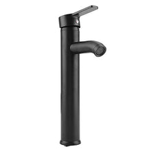 Rubinetto miscelatore in acciaio inox nero opaco, resistente alle perdite, per lavabo caldo e freddo, moderno miscelatore monocomando per lavabo con soffietto morbido