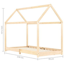 FAMIROSA Giroletto per Bambini in Legno Massello di Pino 70x140 cm-3346