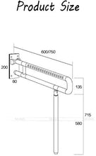 Wall mount Maniglioni da Bagno Sicurezza Grab Bar for Gli Anziani disabili, Antiscivolo con Sedia a rotelle Pieghevole Bagno Maniglia Barra di Supporto Accessori da Bagno