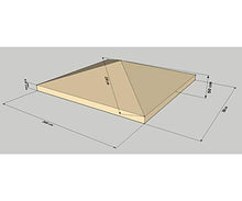 GRASEKAMP Qualität seit 1972 48193 GRASEKAMP-Tetto di Ricambio per Pale, 3 x 3 m, Terracotta, Colore: Arancione, 300x300 cm