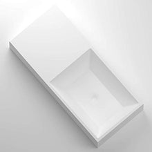 Lavabo da appoggio di lusso | Lavabo | Lavabo | Vasca | ghisa minerale/marmo colato/NORWAYstone | bianco opaco | piccolo | rettangolare | ovale | rotondo (Barcelona)