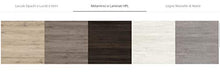 Dafne Italian Design Mobile da bagno color Rovere Tabacco, Laccato Bianco Lucido - Misura:ﾠL.165 P.50/36 cm Topﾠsagomato legno Melaminico Rovere Tabacco con Lavabi in ceramica