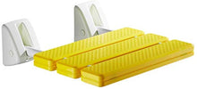 Doccia Chair Ingresso Corridoio Bagno Sgabello Pieghevole con Sedia a rotelle Servizi igienici Sgabello di Sicurezza Bagno Sgabello Muro Sgabello Sicurezza (Color : Yellow)