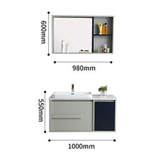 EVFIT Set di unità di vanità Mobile da Bagno Semplice Board Board Borsetto in Ceramica in Ceramica combinata Bagno Bagno Bagno Mobile da Bagno (Color : Gray, Size : 52x100x55cm)