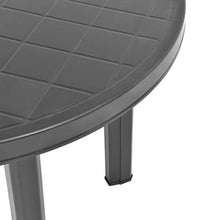 Qnotici Tavolo da Giardino in Materiale plastico Stile Moderno, Tavolo da Giardino per Il Tempo Libero all'aperto, Tavolo da Giardino per riunioni di Famiglia 89 x 72 cm  Antracite