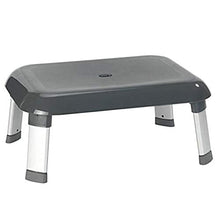 WENKO Sgabello da bagno Secura Premium - Sgabello, portata fino a 130 kg, Polipropilene, 46.5 x 20 x 36 cm, Grigio antracite