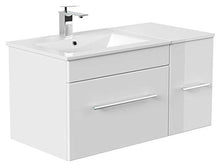 Set di mobili da bagno Fortuna bianco lucido