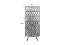 MASSIVMOEBEL24.DE MOSAYK #108 Comò in Legno di Acacia - Laccato/Natur 53x42x128