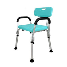 NZDY Articoli Essenziali per la Casa, Sgabello da Bagno Regolabile in Altezza Sgabelli da Bagno, Sgabello da Bagno Antiscivolo Sgabello da Bagno per Anziani con Braccioli Schienale Sgabello da Bagno