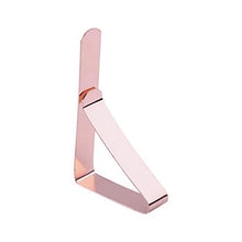 Omabeta Pratiche Clip per Stoffa da scrivania Morsetto per tovaglia Portatile in Acciaio Inossidabile Facile da Usare per Picnic per Buffet(Rose Gold)