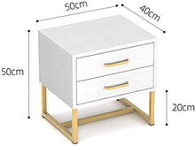 Comodino tavolino Comodino Bedroom Bedroom Bedroom, Camera da Letto Comodino, Soggiorno Divano Cabinet Laterale Cassetti (Color : Beige)