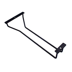 Abcsea 1 Pezzo Nero Porta Bicchiere di Vino, Supporto Per Bicchiere di Vino, Porta Bicchiere da Vino Sospeso, Stemware Rack, 27 cm 1 Fila