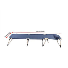 Lettino Prendisole Pieghevole,Lettino da Giardino,Sdraio Pieghevole Alta con Poggiatesta Rimovibile,in Alluminio Antiruggine,Traspirante,Lettino a Sdraio Mare Spiaggia Piscina,192x62x30cm(blu)