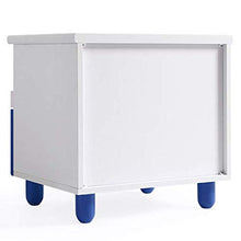 XXSHN Comodino Comodino per Camera da Letto, Comodino per cameretta 2 in 1 tavolino con cassetto e Comodino Aperto (Colore: Blu)