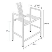 AGWa Bagno Sgabelli Strumento medico - Montaggio libero/doccia Sgabello Panchina/Con Anti-Slip gomma Consigli/per la sicurezza e la stabilità,bianca