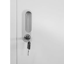 ROMELAREU Armadietto a 4 Comparti con Serrature 38x45x180 cm Arredamento Armadietti e portaoggetti Armadietti e stipi