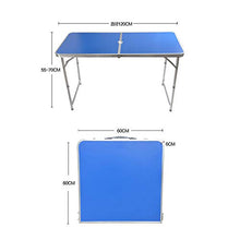 Set da tavolo e sedia pieghevole con 2/4 panchine portatili Dimensioni pieghevoli (lunghezza x larghezza x altezza) 63X61X7.5cm cm-blu