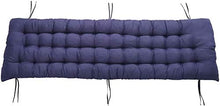 Goodquan Cuscino per sedia a sdraio in morbido cotone per esterni, schienale alto, comodo cuscino per schienale, antiscivolo, lavabile, facile da pulire (blu, 53 x 155 cm)