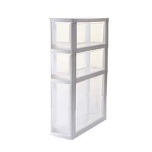 TXXM, cassettiera con cuciture e cassetti, per riporre cassetti, armadietti da bagno, cucina, colore: bianco, dimensioni: 3 strati.