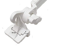 Coppia BRACCETTI per Tenda da Sole A Caduta con Supporti in Acciaio RICOPERTO in PVC, Misura 70 CM, Regolabile a 180°.Colore Bianco