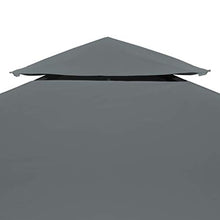 Festnight- Telo di Ricambio per Gazebo, Copertura Superiore per Gazebo a 2 Strati 310g/m²4x3m Antracite