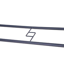 Outsunny Tavolo da Giardino con Foro per Ombrellone, Arredamento da Esterno in Metallo e Vetro 140x80x70cm Grigio