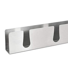 [en.casa] Portabottiglie Pensile da Vino 55 x 35 x 7 cm Supporto in Acciaio per 6 Bottiglie Cantinetta da Parete in Metallo Scaffale per Bottiglie da Vino e Portabicchieri